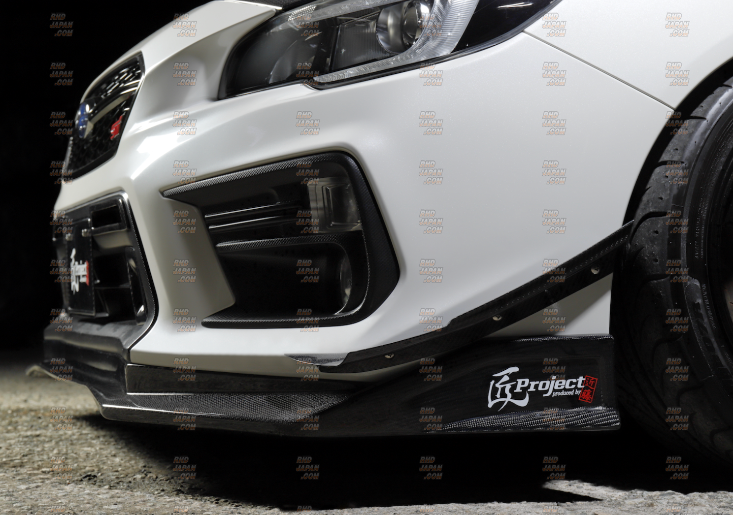 Kondo Engineering Takumi Project Front Bumper Canard Takumi Spec - WRX STI VAB WRX S4 VAG Applied Model A/B/C